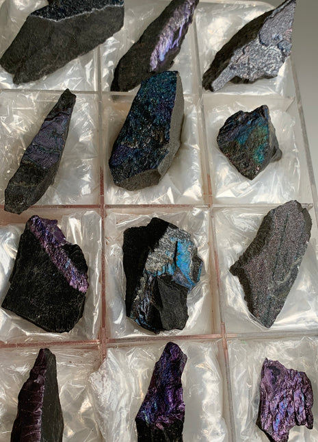 Rare ! Bornite Specimens Lot 🌈 - 12 Pieces