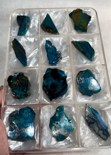 12 Pieces ! Blue Gem Silica Lot