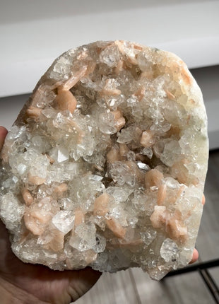 Brilliant Apophyllite with Pink Stilbite PM0733