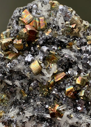 Very High Grade Pyrite, Silvery Galena with Quartz