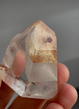 Unusual ! Phantom Quartz with Red Hematite Collection PM1464