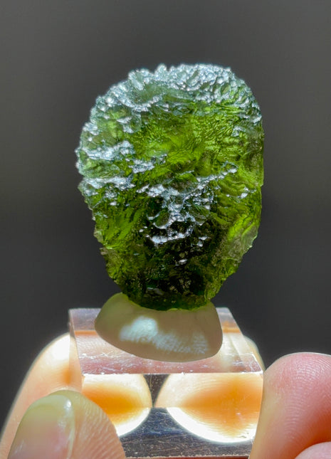 Green Moldavite from Czech Republic
