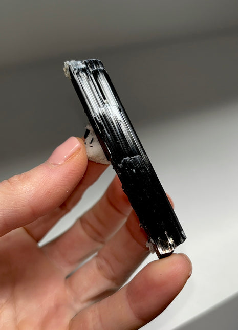 Black Tourmaline with Feldspar