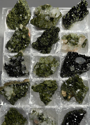 15 pieces ! Fairy Forest Epidote with Quartz Lot