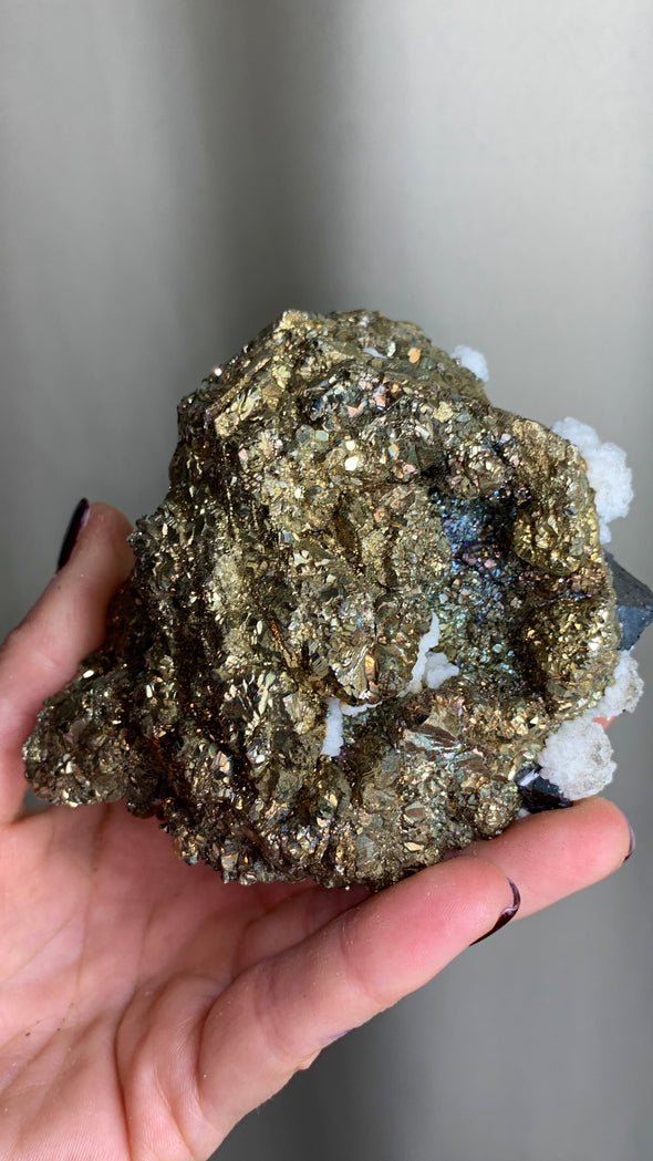 Pyrite Pseudomorph After Pyrrhotite with Sphalerite - From Trepca Mine, Kosovo