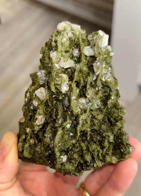 Very High Grade Forest Epidote with Quartz PM1218