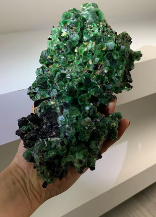 New find ! Fluorite w/ Black Tourmaline - From Erongo, Namibia