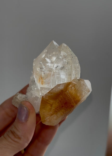 Himalayan DT Rutile Quartz with Quartz