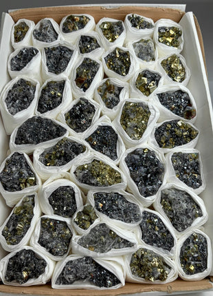 High Grade Pyrite Specimens Lot - 40 Pieces !
