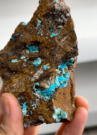 Blue Aurichalcite Geode Specimen PM1199