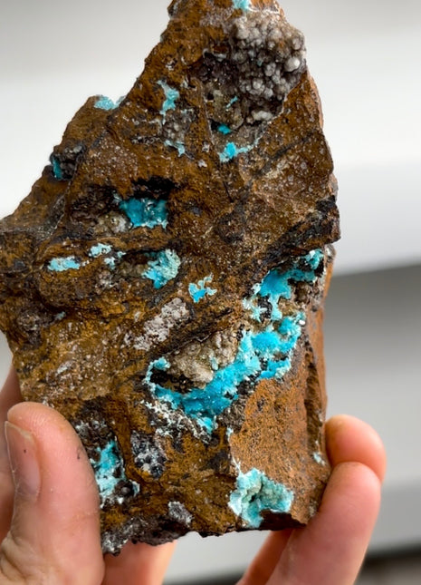 Blue Aurichalcite Geode Specimen PM1199