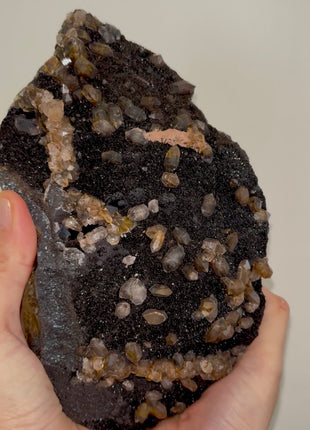 Black Galaxy Hematite with Quartz PM0454