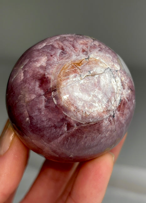 Lilac Lepidolite Sphere from Brazil