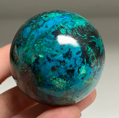 🌎 Blue Chrysocolla 45 mm Sphere - From Peru