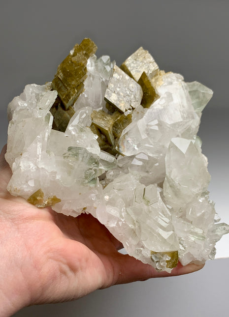 Rare ! Quartz crystals with Siderite - Collection # 064