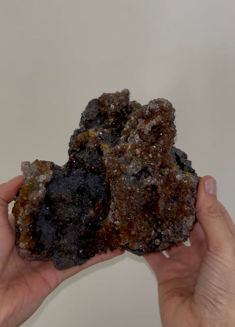 Black Galaxy Hematite with Red Quartz PM0455