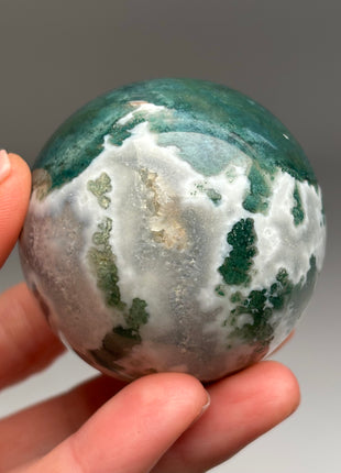 Green Moss Agate Sphere