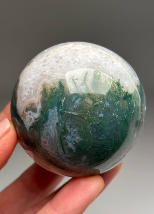 Green Moss Agate Sphere