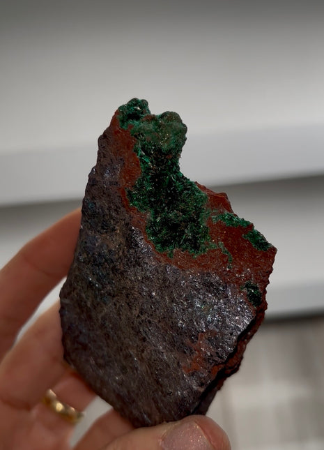 Rare ! Green Brochanthite Geode