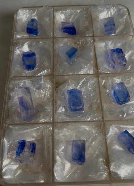 Blue Halite Specimens lot - 12 Pieces !