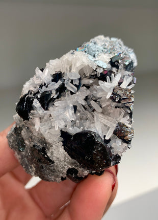 Rainbow Hematite with Quartz 🌈 From Elba Island, Italy