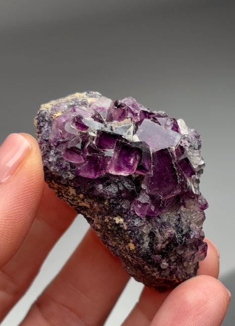 Purple Fluorite from Okorusu, Namibia