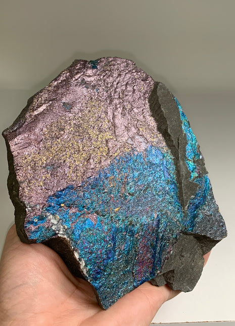 Velvety and Blue Bornite Specimen 🌈 - From Lubin mine, Poland