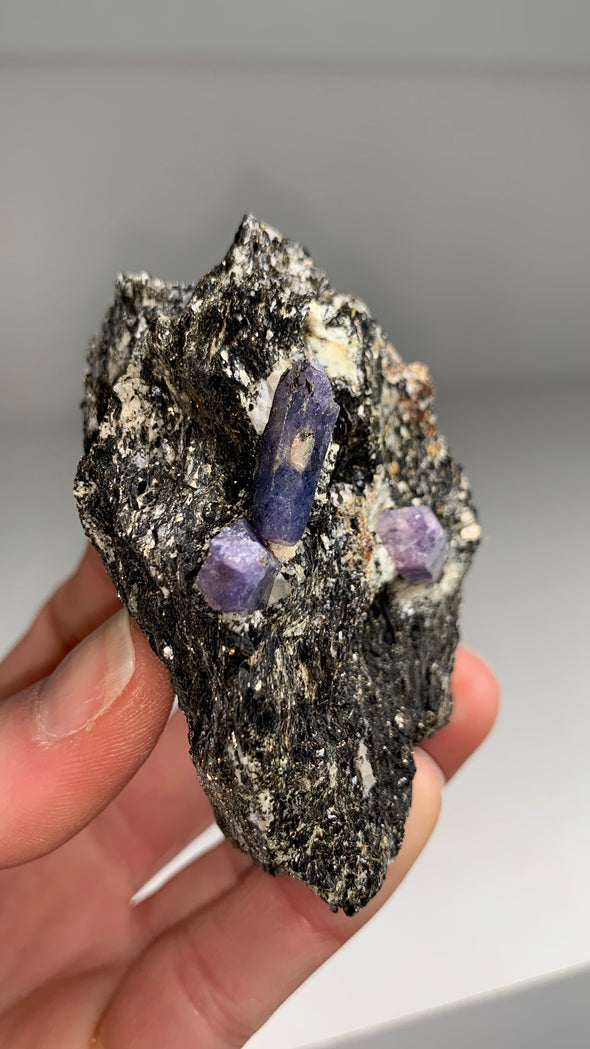 Rare Blue and Purple Sapphire with Biotite - From Madagascar