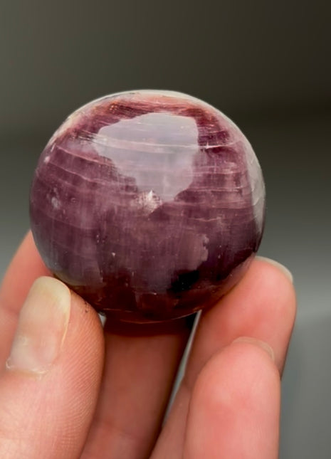 Lilac Lepidolite Sphere from Brazil