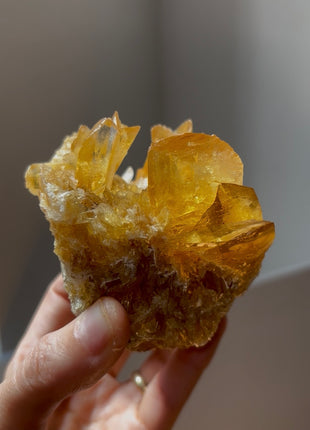 Gemmy Golden Honey Selenite from Peru 💎 PM0393
