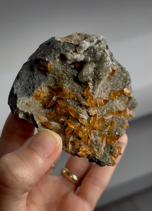Amber Color Calcite from Vietnam Collection # 848