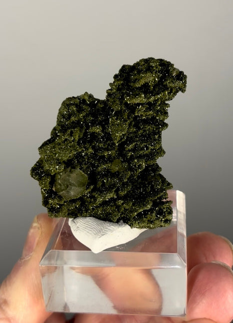 Forest Green Epidote with Quartz