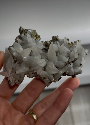 Both-sided Brushy Creek Dragon Calcite with Chalcopyrite