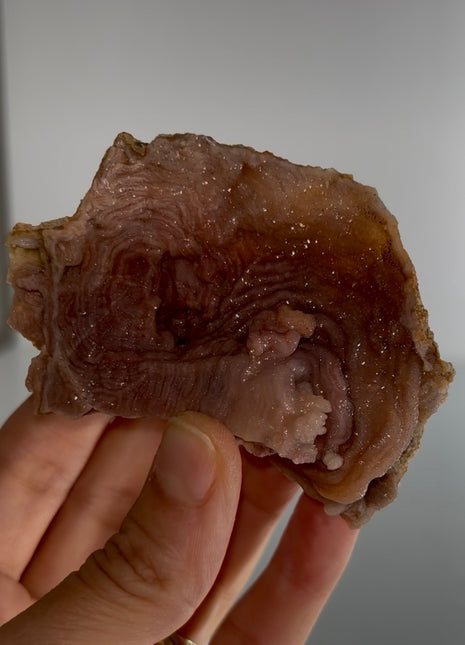 Red Amethyst after Chalcedony Specimen PM0962