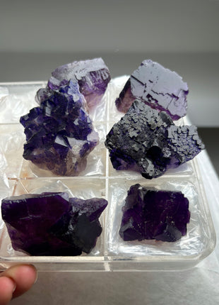 6 Pieces ! Purple Fluorite Lot from Muzquiz, Mexico