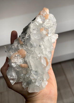 Brilliant Apophyllite with Pink Stilbite PM0741