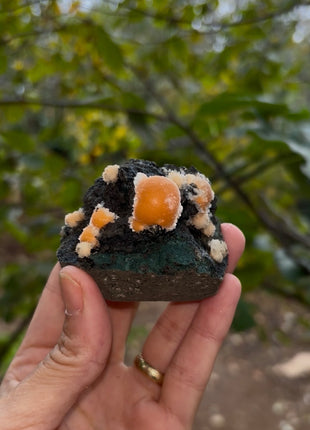 Bright Orange Thomsonite with Mesolite