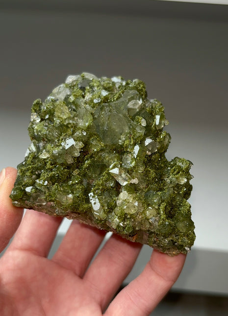 High Grade Forest Green Epidote with Quartz