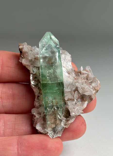 Gem 💎 Green Apophyllite with Stilbite