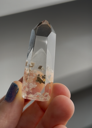 Pyrite in Quartz Collection PM1509