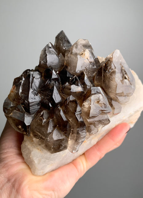 Wow !! Elestial Smoky Quartz - From Namibia 🩶🩶