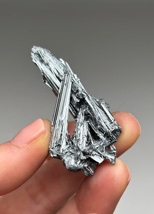 9 Pieces ! Silvery Stibnite Specimens Lot