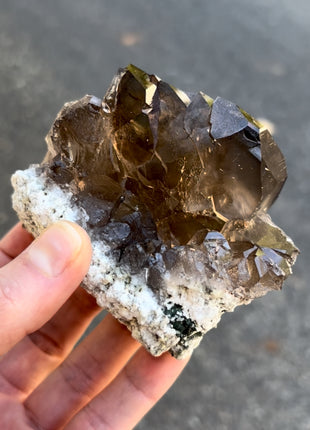 Gwindel Smoky Quartz - From Mont Blanc, France