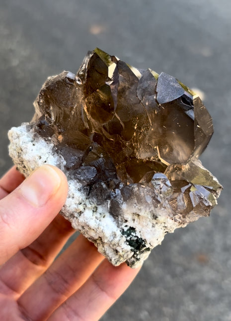 Gwindel Smoky Quartz - From Mont Blanc, France