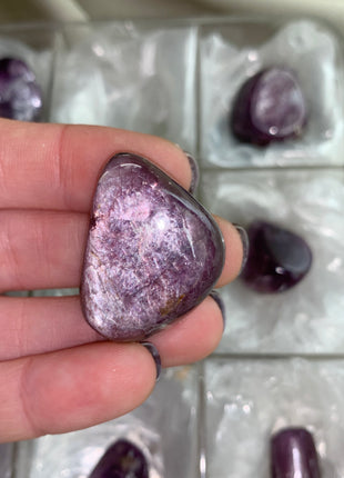 High Grade Flashy Lepidolite Lot - 12 Pieces !