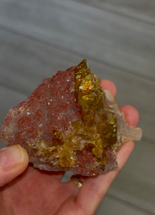 Amber Color Barite from Pohla mine Collection # 829