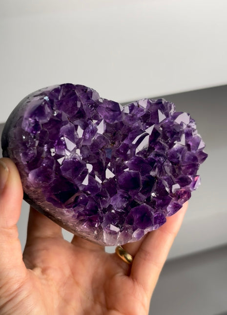 Amethyst Geode Heart PM1416