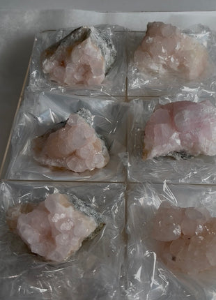 6 Pieces ! Pink Mangonocalcite Lot