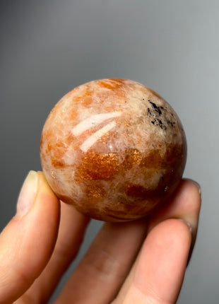 Orange Sunstone Sphere