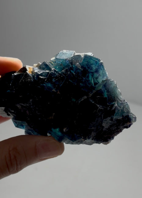 Blue Fluorite from Okorusu mine, Namibia